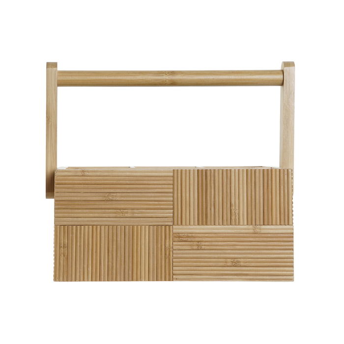 Panier à couverts DKD Home Decor Naturel Bambou 27 x 16,5 x 11,5 cm