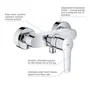 GROHE - Mitigeur de douche monocommande mural chromé Douche Start, raccord fileté 1/2", cartouche céramique 35 mm