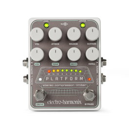 EHX Platform Pédale de compresseur stéréo avec alimentation 9,6V DC 200 mA