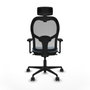Piqueras y Crespo Chaise de Bureau Jorquera 3D036N2 Bleu ciel