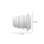 WOLFPACK LINEA PROFESIONAL Porte-lampe blanc à vis E-27 avec rondelle