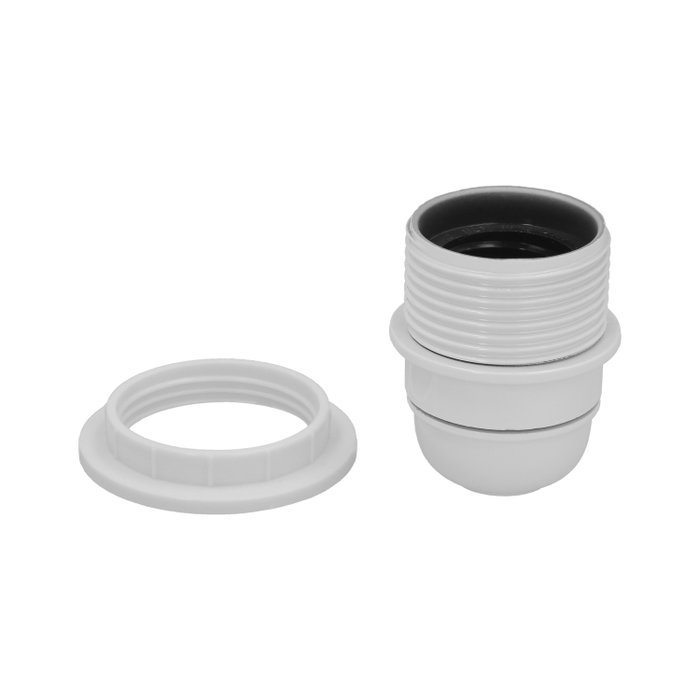 WOLFPACK LINEA PROFESIONAL Porte-lampe blanc à vis E-27 avec rondelle