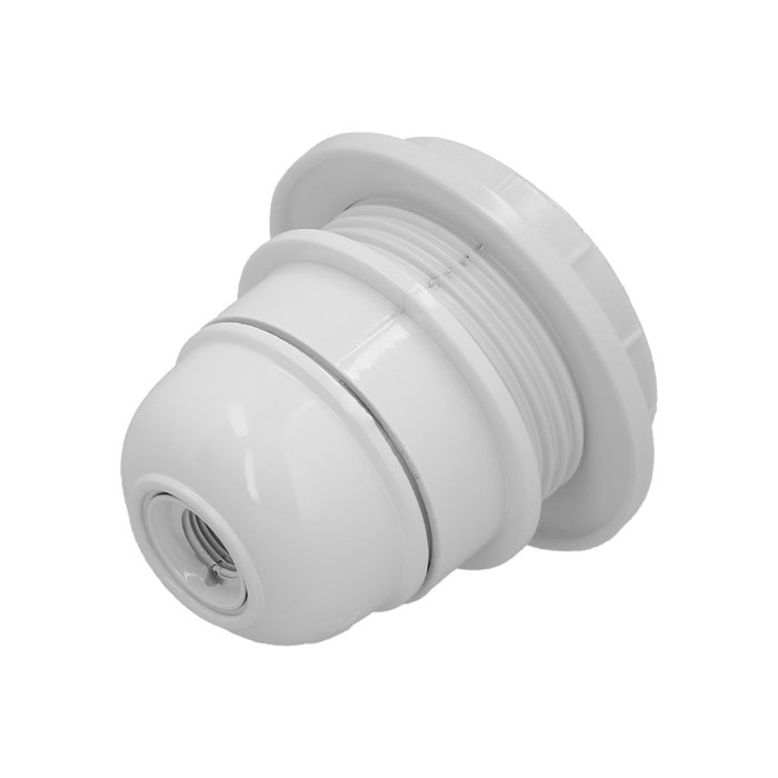WOLFPACK LINEA PROFESIONAL Porte-lampe blanc à vis E-27 avec rondelle