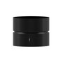 WOLFPACK LINEA PROFESIONAL Manchon d'union pour tubes de poêle Ø 150 mm Noir vitrifié