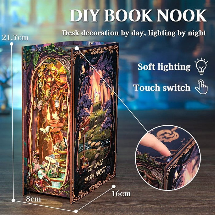Maquette Book Nook The Grace of Forest 22 x 8 cm Maquette Book Nook The Grace of Forest 22 x 8 cm