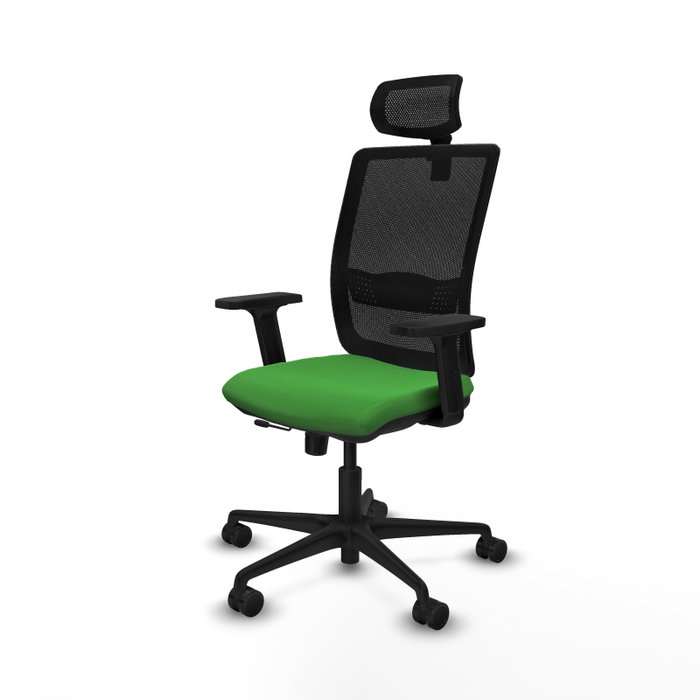 Piqueras Y Crespo Chaise de bureau Haches, Vert et Noir, Mécanisme Sincro/Traslack Piqueras Y Crespo Chaise de bureau Haches, Vert et Noir, Mécanisme Sincro/Traslack