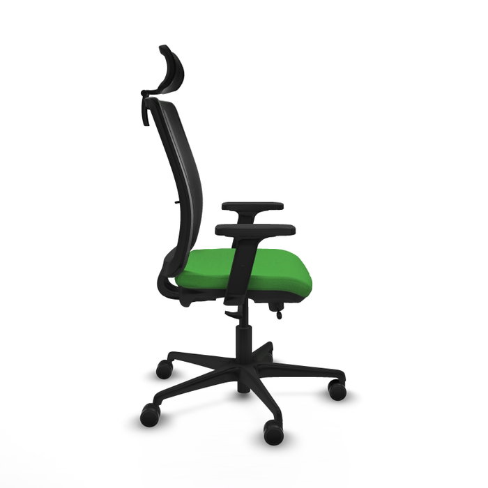Piqueras Y Crespo Chaise de bureau Haches, Vert et Noir, Mécanisme Sincro/Traslack Piqueras Y Crespo Chaise de bureau Haches, Vert et Noir, Mécanisme Sincro/Traslack
