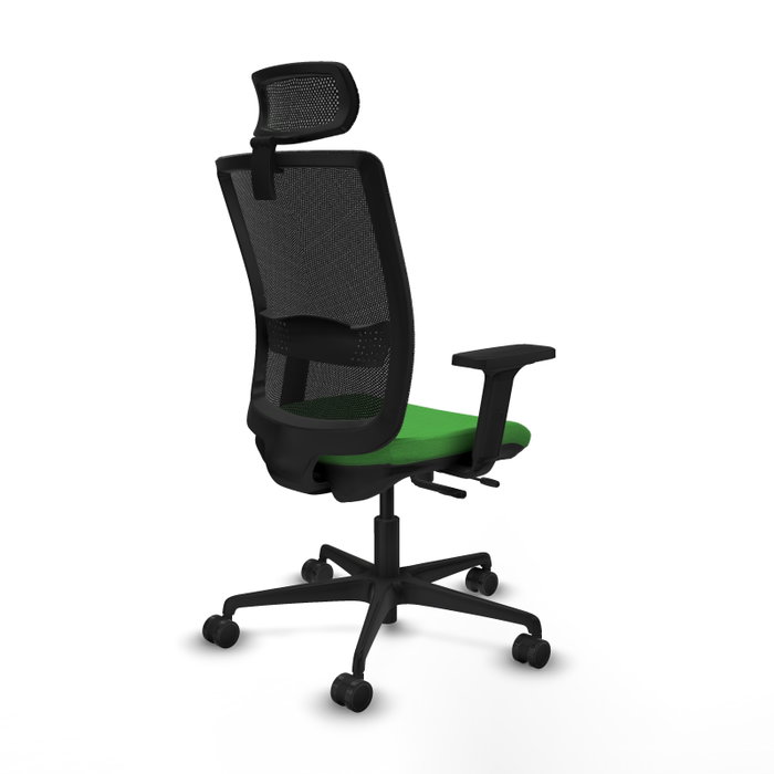Piqueras Y Crespo Chaise de bureau Haches, Vert et Noir, Mécanisme Sincro/Traslack Piqueras Y Crespo Chaise de bureau Haches, Vert et Noir, Mécanisme Sincro/Traslack