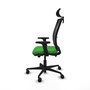 Piqueras Y Crespo Chaise de bureau Haches, Vert et Noir, Mécanisme Sincro/Traslack