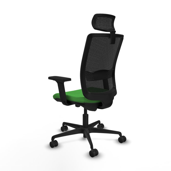 Piqueras Y Crespo Chaise de bureau Haches, Vert et Noir, Mécanisme Sincro/Traslack Piqueras Y Crespo Chaise de bureau Haches, Vert et Noir, Mécanisme Sincro/Traslack