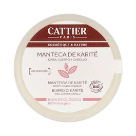 Cattier Beurre de Karité Pur 100g - Soin Visage et Cheveux, Nutritif et Hydratant
