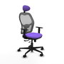 Piqueras y Crespo Chaise de Bureau Jorquera avec Appui-tête, Lila et Gris