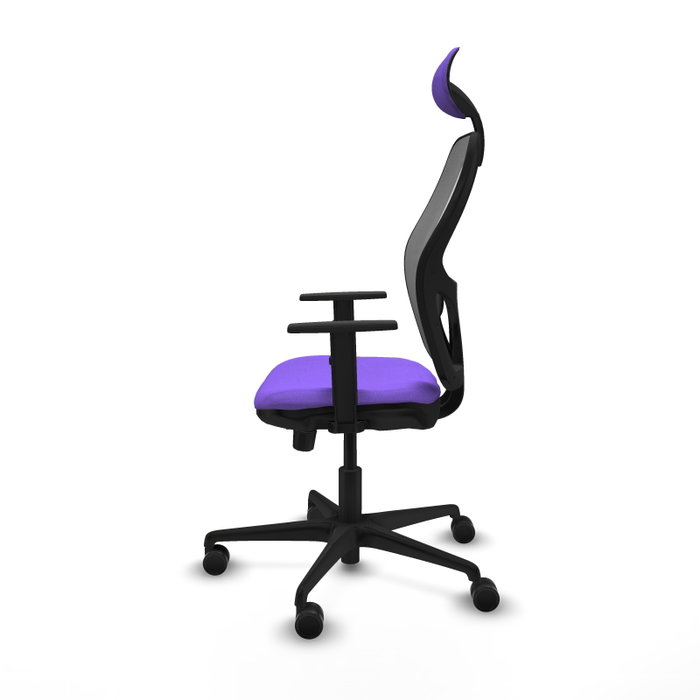 Piqueras y Crespo Chaise de Bureau Jorquera avec Appui-tête, Lila et Gris Piqueras y Crespo Chaise de Bureau Jorquera avec Appui-tête, Lila et Gris