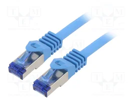 LOGILINK Cordon de raccordement Cat 6a S/FTP bleu 1,5m RJ45