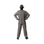 BigBuy Carnival Déguisement Marié Mort Gris XXL avec Veste et Pantalon à Rayures