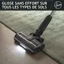 Hoover HF1P10H - Aspirateur balai sans fil 40 AW avec écran LED et batterie amovible - Moteur brushless - Autonomie 45 min - Noir / Pastel violet
