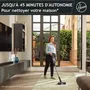 Hoover HF1P10H - Aspirateur balai sans fil 40 AW avec écran LED et batterie amovible - Moteur brushless - Autonomie 45 min - Noir / Pastel violet