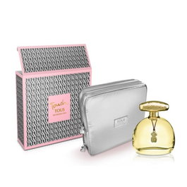 Tous Touch Eau de Toilette 90 ml Vaporisateur + Nécessaire par Sophie Labbé - Parfum floral et fruité avec notes de Tiaré, Lotus, Osmanthus et Amande au Miel