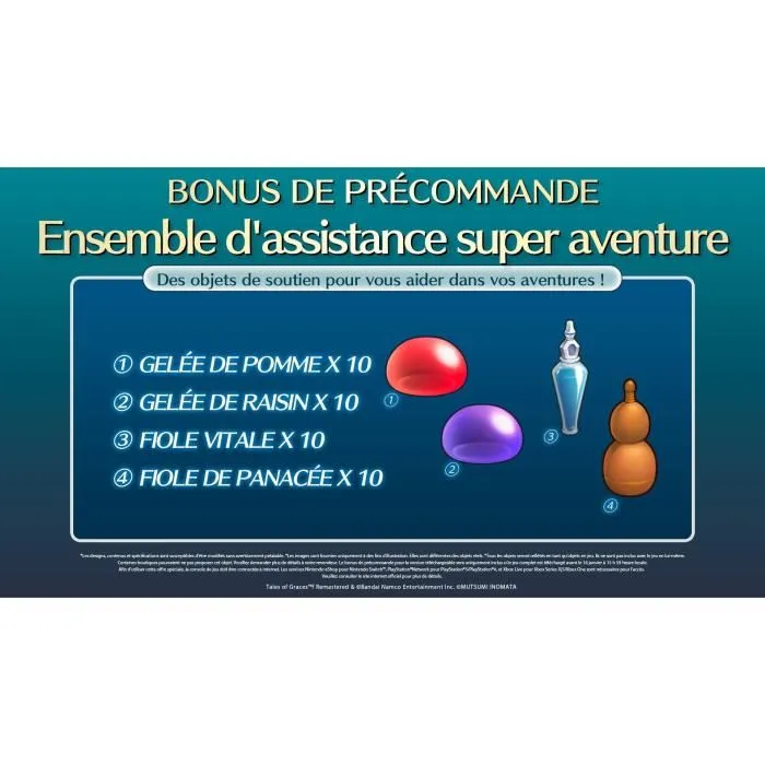 Bandai Namco Entertainment Tales of Graces f Remastered - Jeu Action-RPG Nintendo Switch Version Française