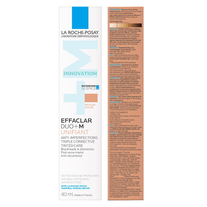 La Roche-Posay Effaclar Duo+M Crème Correctrice Anti-Imperfections Unifiante Moyenne 40ml
