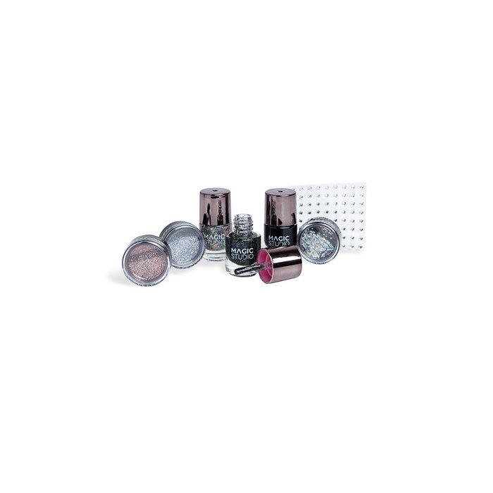 Magic Studio Lot d'ongles cristaux noir 7 pcs