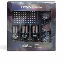 Magic Studio Lot d'ongles Cristaux Noir 7 pcs