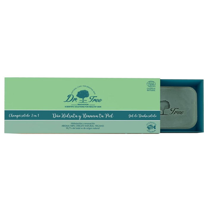 Dr. Tree Coffret Shampoing Solide et Gel Douche Solide Naturel 2 pcs
