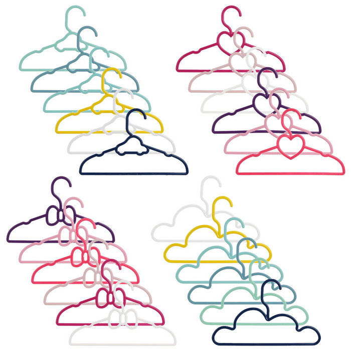 Home Deco Kids Lot de 6 cintres pour enfants aux formes assorties