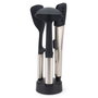 Joseph Joseph Elevate Fusion Set d'ustensiles 3 pièces avec support compact Argent / Noir