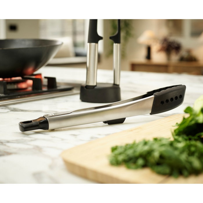 Joseph Joseph Elevate Fusion Set d'ustensiles 3 pièces avec support compact Argent / Noir Joseph Joseph Elevate Fusion Set d'ustensiles 3 pièces avec support compact Argent / Noir