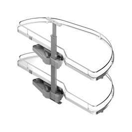 MENAGE CONFORT Bandeja Deslizante Dolphin-I Finition Chrome/Blanc Main Droite Porte 400