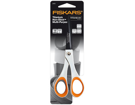 Fiskars Tijeras TITANIUM antiadherentes 18cm