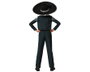 Atosa Déguisement Mariachi Traje Negro pour Enfant de 7 à 9 ans