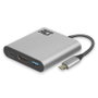 ACT Connectivity Adaptateur USB-C vers HDMI 4K + USB-C Power Delivery 60W + USB-A, Compact Aluminium, 0,12m
