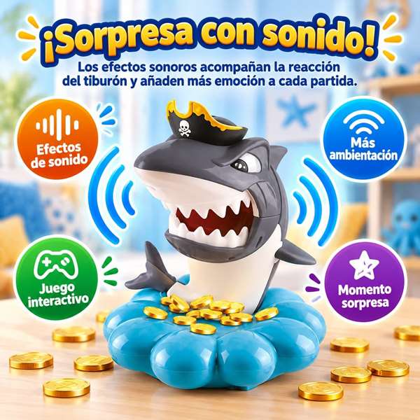 Jugatoys - enfamilia Jeu Tiburón Pirata !
