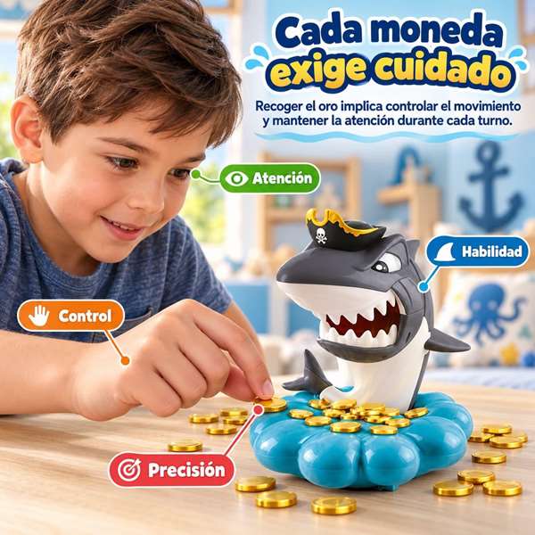 Jugatoys - enfamilia Jeu Tiburón Pirata !