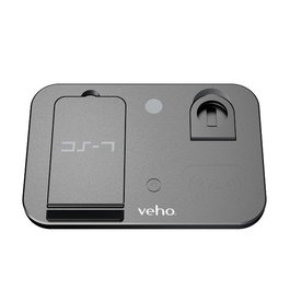 Veho DS-7 Station de Charge Sans Fil Qi Universelle Compacte et Pliable - Charge 3 Appareils Simultaneously (Apple Watch, AirPods, iPhone, Samsung) avec Ports USB-A et USB-C