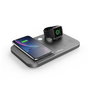 Veho DS-7 Station de Charge Sans Fil Qi Universelle Compacte et Pliable - Charge 3 Appareils Simultaneously (Apple Watch, AirPods, iPhone, Samsung) avec Ports USB-A et USB-C