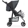 Hauck Citi Neo II - Poussette compacte 3 roues pour naissance à 22 kg, pliage une main, dossier inclinable, coloris Caviar/Stone