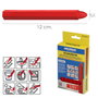 WOLFPACK LINEA PROFESIONAL Cera Marcadora Roja (Boîte de 12 pièces)