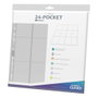 Ultimate Guard Pages 24 Poches QuadRow Transparentes avec Insertion Latérale (10 unités)</html>