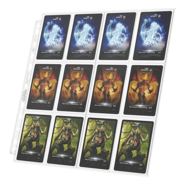 Ultimate Guard Pages 24 Poches QuadRow Transparentes avec Insertion Latérale (10 unités)</html>