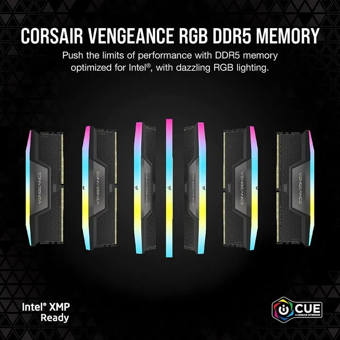 Corsair Vengeance RGB DDR5 32 Go (2x16 Go) 6400 MHz - CMH32GX5M2B6400C36