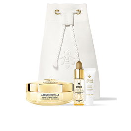 Guerlain Abeille Royale - Coffret 4 Produits de Soins Visage Anti-Âge : Crème de Jour 50 ml, Huile Visage 5 ml, Crème Contour des Yeux 3 ml