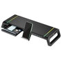 Ewent EW1268 Support pour moniteur pliable avec tiroir de rangement et support pour smartphone, RGB avec 4 ports USB 3.0