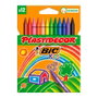 Crayons gras de couleur Bic Multicouleur