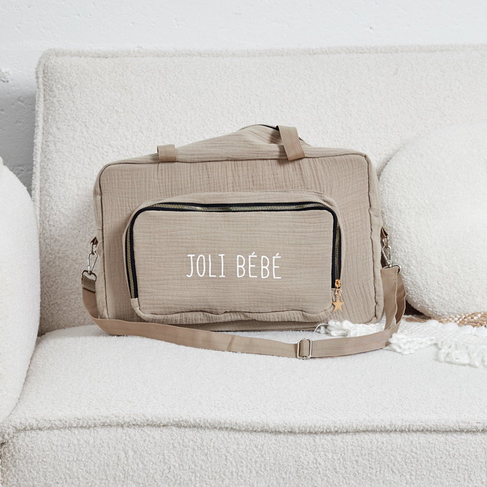 Tom et Zoe Sacoche pour bébé en coton 40x19x26 cm