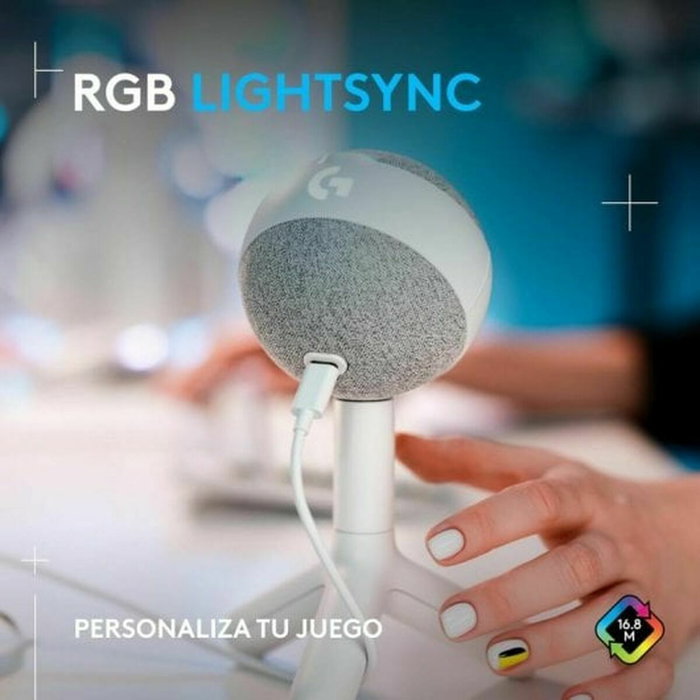 Logitech G Yeti Orb - Microphone de table USB, Blanc