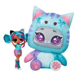 MGA Muñeca Emma Emo Tweens L.O.L. Surprise - Poupée articulée avec costume d'animal gonflable, looks, accessoires et journal