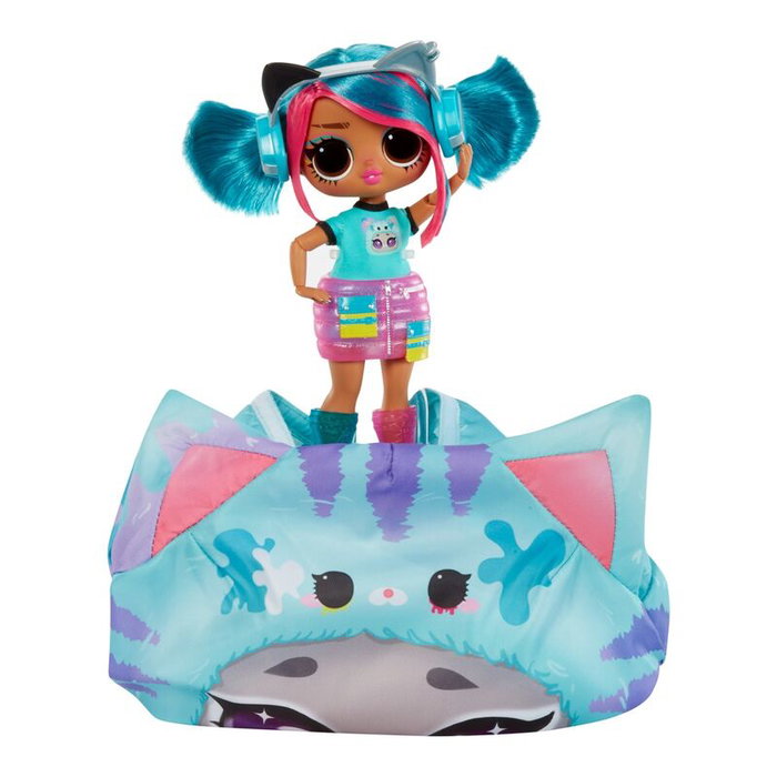 MGA Muñeca Emma Emo Tweens L.O.L. Surprise - Poupée articulée avec costume d'animal gonflable, looks, accessoires et journal